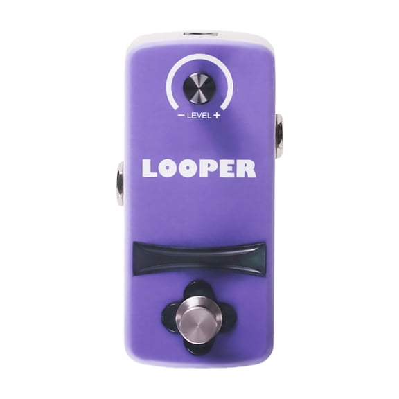 DICEWEN Guitar Looper Device for Effortlessly Recording and Playback in Various Settings Guitar Looper Effect Pedal Metal Construction for Excellent Sound