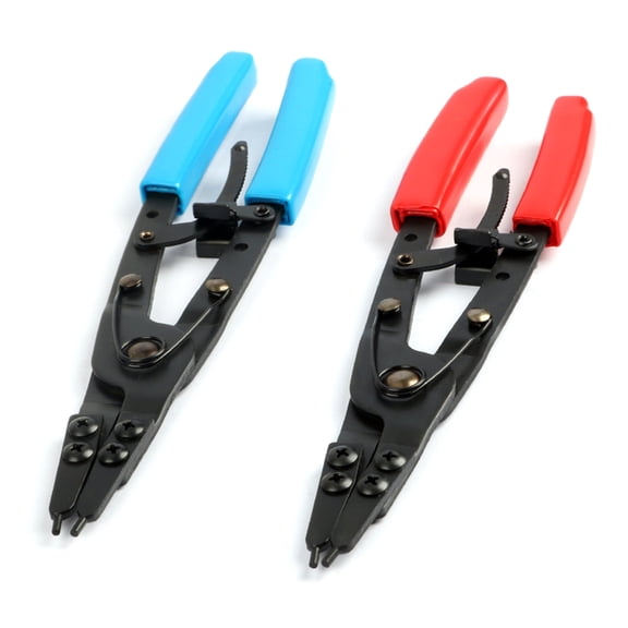 DICEWEN Installation Removal Tool Internal External Snaps Rings Plier Circlip Plier with Ratchet Locking Design Heavy Duty Plier