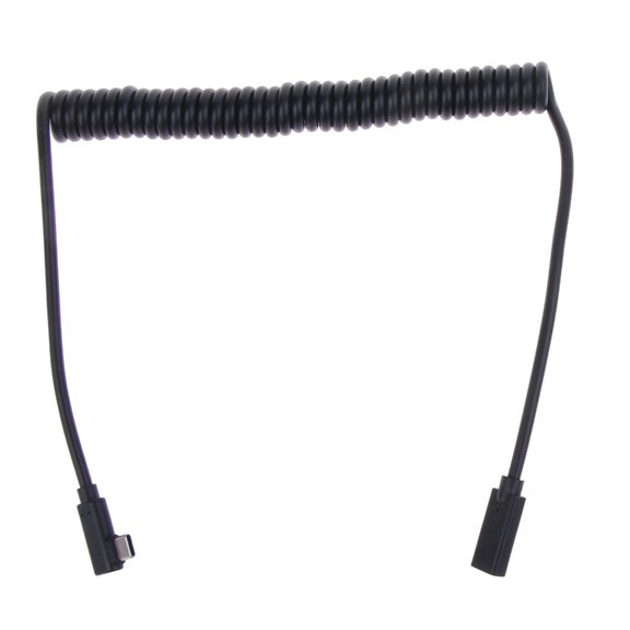 DICEWEN Left Turn USB3.1 Type-C Male To Female Extension Cable 480M usbC Charging Cord