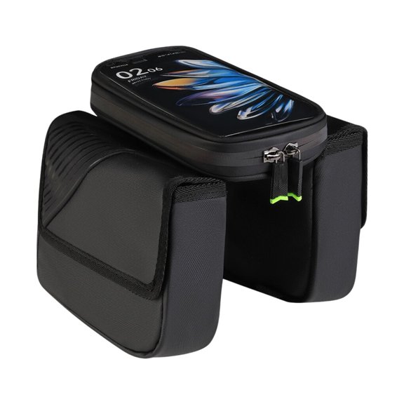 DICEWEN Low Weight Top Tube Container For Cycles Including Reflective factors And Rain Cover