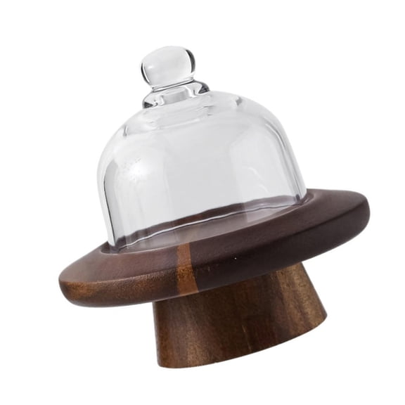 DICEWEN Mini Dessert Stand For Cake Display With Glass Top Perfect For Small Treats