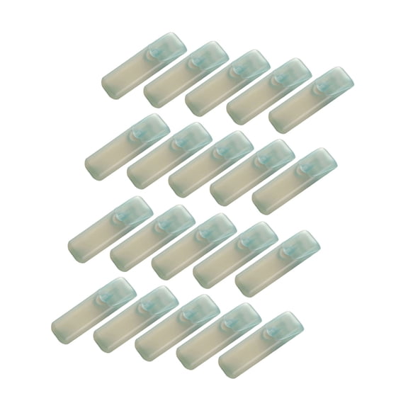 DICEWEN Modern Mini Cotton Swab Holder Box Transparent PP Waterproof Easy to Wash Small Toothpick Case 20pcs