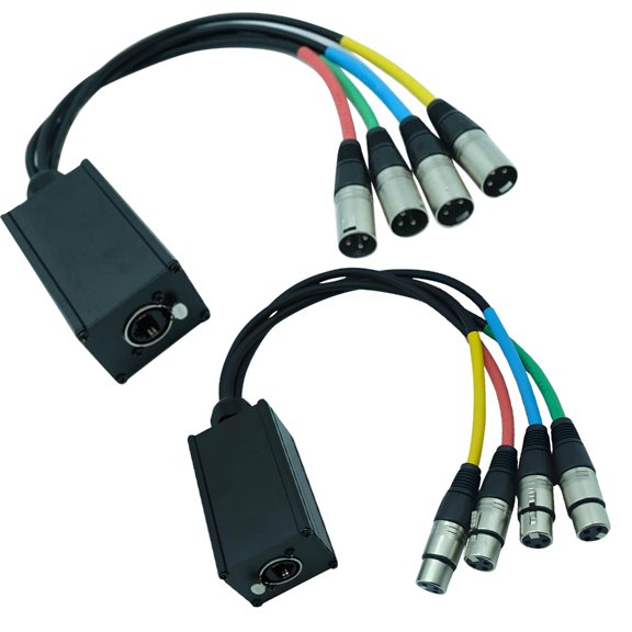 DICEWEN Multi Networks Breakouts Receiver Cable Extende For Stage Use Easy to Install