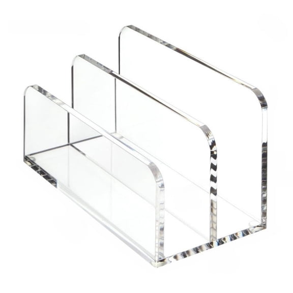 DICEWEN Multipurpose Clear Paper Organizers With Vertical Slots Office Desk Accessories