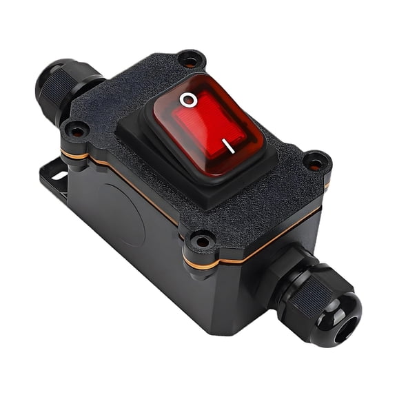 DICEWEN Outdoor Waterproof Inline Cord Switches Dustproof Waterproof Inline Switches Electrical Equipment Outdoor Switches