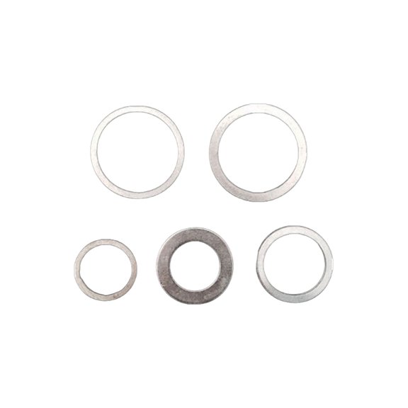 DICEWEN Pack of 5 Multiple Size Reducing Rings Professional Design for Cutter Reducing Rings for Cutter High Quality Stainless Steel Tool Accessories