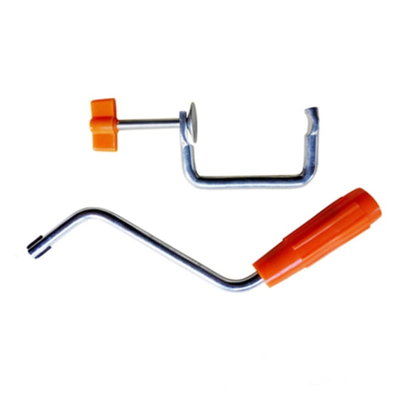 DICEWEN Pastas Roller Handle and Fixing Clip Set With Ergonomic Designs Metal Construction For Easy Dough Preparation