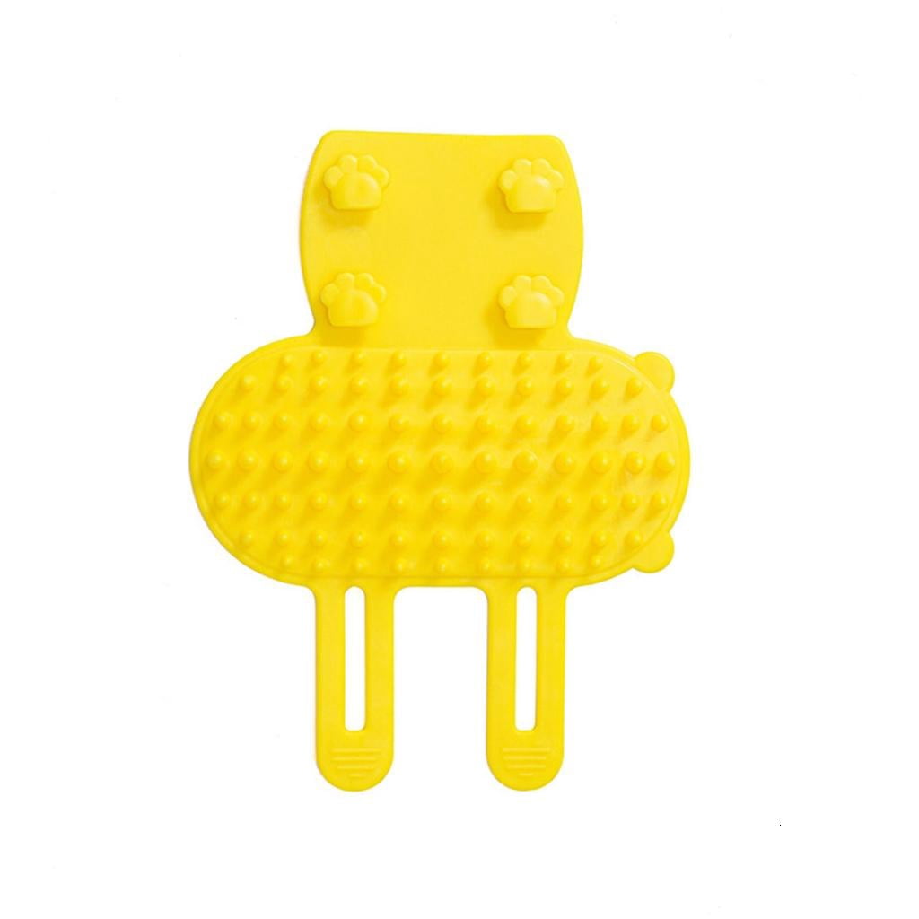 DICEWEN Portable Silicone Cats Grooming Brush Selfs Cleaning,Massage ...