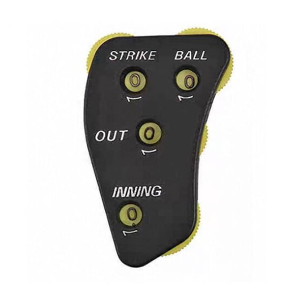 DICEWEN Practical Baseball Counter Clickers 4 Wheel Baseball Umpire Clickers for Scorekeeper Recording Outs & Innings Balls