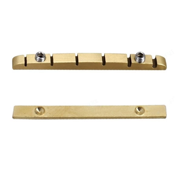 DICEWEN Professional 6 String Electric Guitar Nut Made Of Durable Brass With 2.5 3.5mm Adjustable String Height