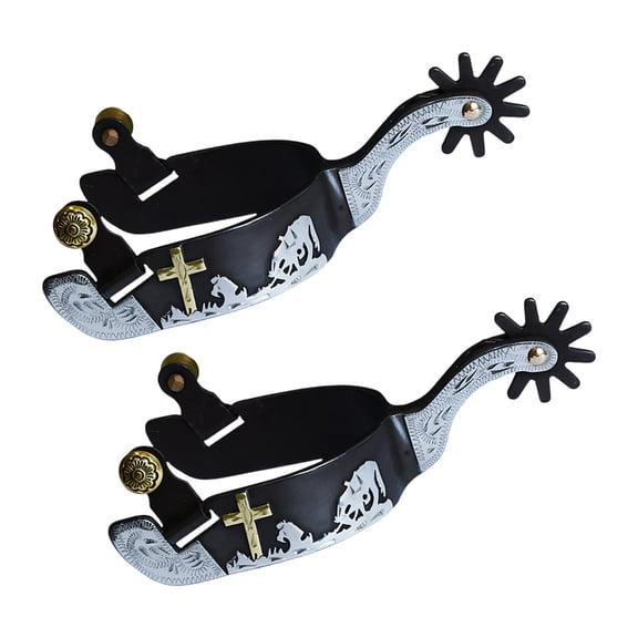 DICEWEN Ride Boot Spur Western Cowboy Spur Gear for Equestrians Western Cowboy Spur