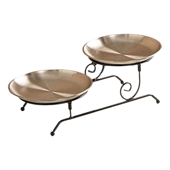 DICEWEN Stylish Double Layers Cake Stand Multipurpose Serving Tray Two Tiers Dessert Display Plate for Kitchen and Dining