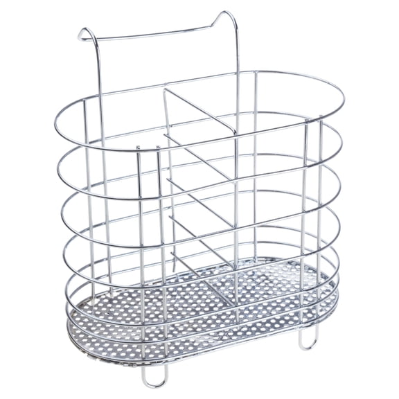 DICEWEN Tableware Tube Cage Rack Drain Chopsticks Spoon Holder Metal Organizer