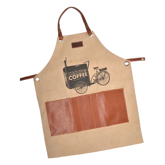 DICEWEN Water Resistant Coffee Apron with Multiple Pocket For Working Kitchen Cooking
