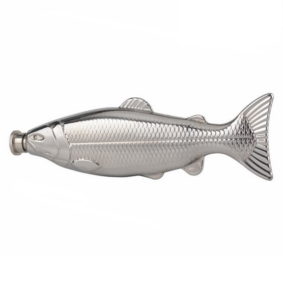 DICEWEN Whiskey Flasks Fish Shaped Perfect Wine Tools for Outdoor Camping Hiking