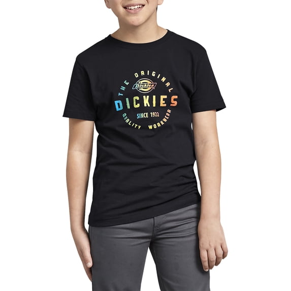 DICKIES Boy's Short-Sleeve Graphic Logo Tee - Black