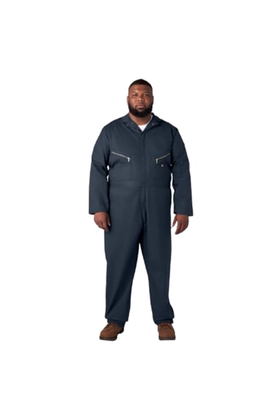 Deluxe Blended Long Sleeve Coveralls Men's XLT - DARK NAVY