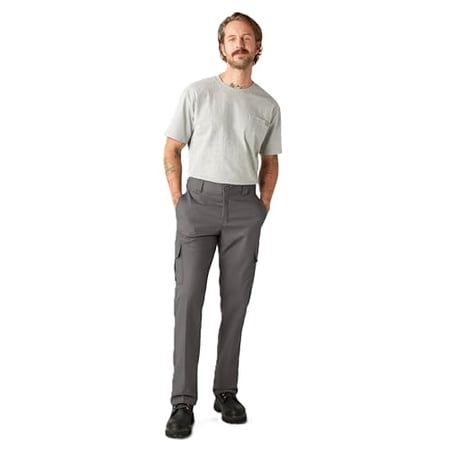 DICKIES MEN'S FLEX REGULAR FIT CARGO PANTS SIZE MEN 36X32L GRAVEL GRAY
