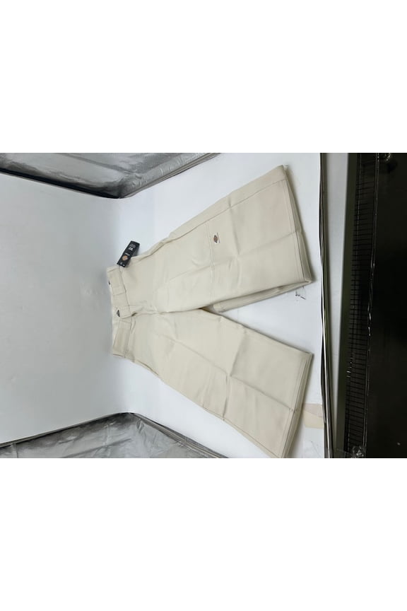 WOMEN'S LOOSE FIT DOUBLE KNEE WORK PANTS SIZE: 25 - STONE WHITECAP GRAY