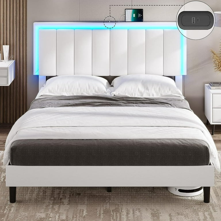 Lighted bed frame deals