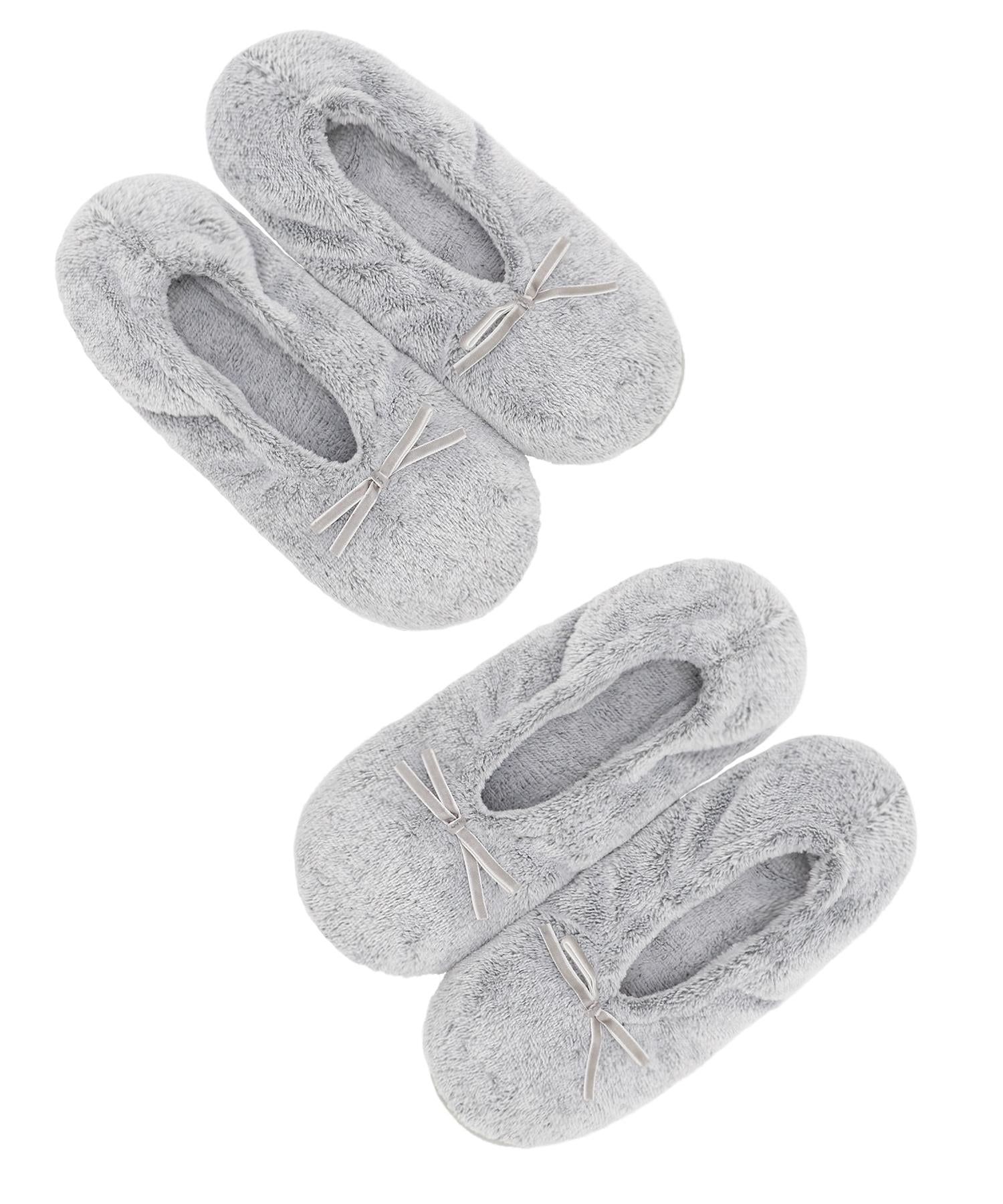 DICUIRD Women's Ballerina Slippers Lightweight House Slippers with