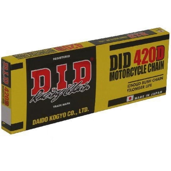 DID Standard 420D Chain 100 Links Natural for Street Motorcycle