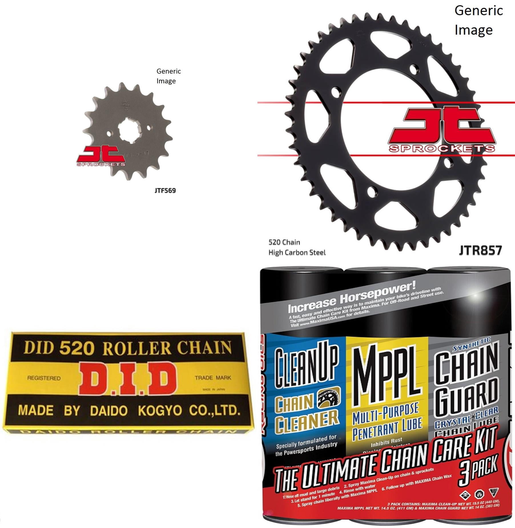 Drive Chain & Sprockets Kit For Yamaha FZR600R 1990 1991 1992 1993 1994 1999