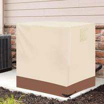 DIDADI 34in Oxford Air Conditioner Cover for Outdoor, Waterproof Heavy Duty 210D Central AC Unit Protector, Black