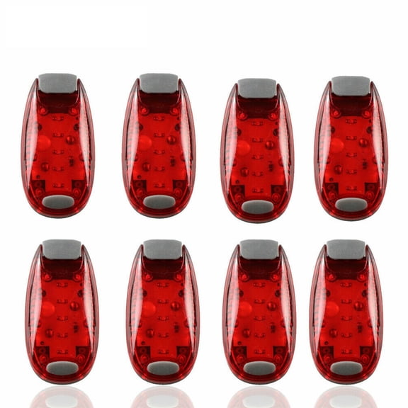 DIDADI Bike Tail Lights, Waterproof Bicycle LED Lights for Night Riding, 3-MODES Red Warning Light Outdoor with Clip & Arm Band, Signal Lights for Night Running, Riding,Dog Walking.-[8 PACK]
