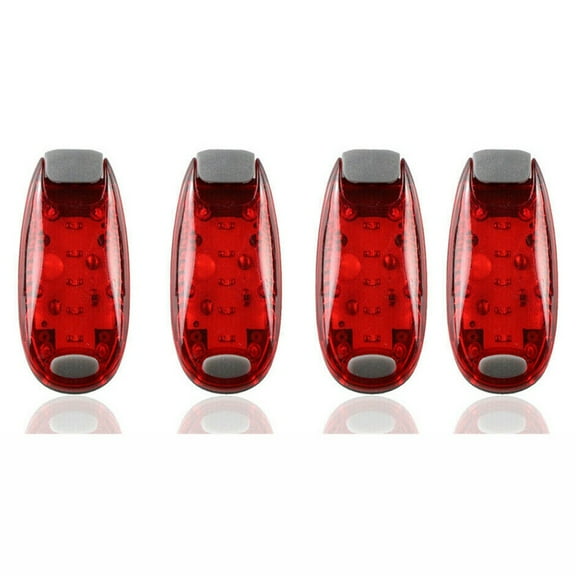 DIDADI Bike Tail Lights, Waterproof Bicycle LED Lights for Night Riding, 3-MODES Red Warning Light Outdoor with Clip & Arm Band, Signal Lights for Night Running, Riding,Dog Walking.-[4 PACK]