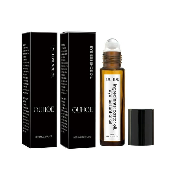 DIDADIDAPENG Eye Care-Pure Organic Castor Oil, Roller Design, Gentle And Non-Irritating, Easy To Carry And Use,Glass Bottle