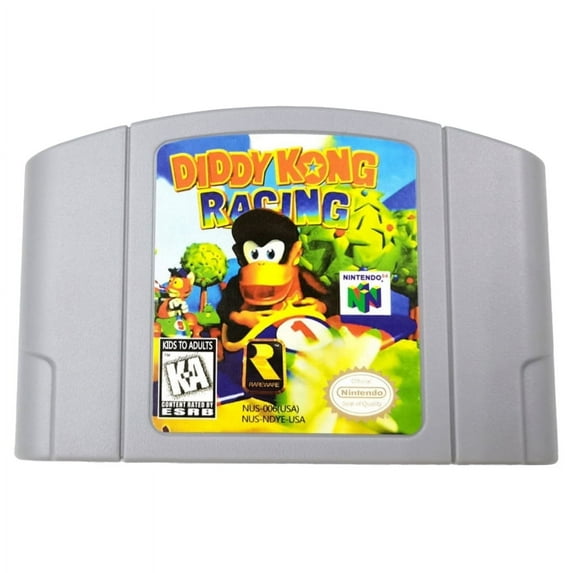 DIDDY KONG RACING - N64 Game Cartridge (US Version)