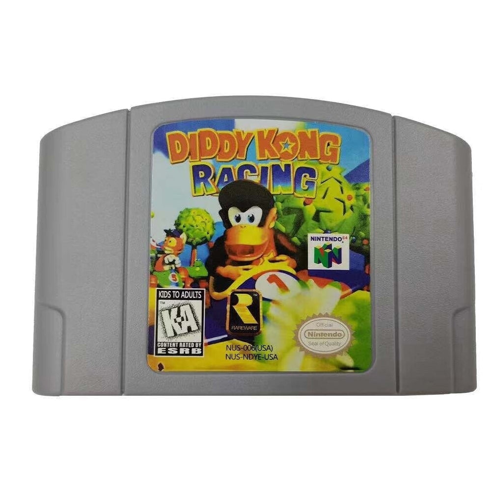 DIDDY KONG RACING Video Game Cartridge Console for Nintendo 64 US
