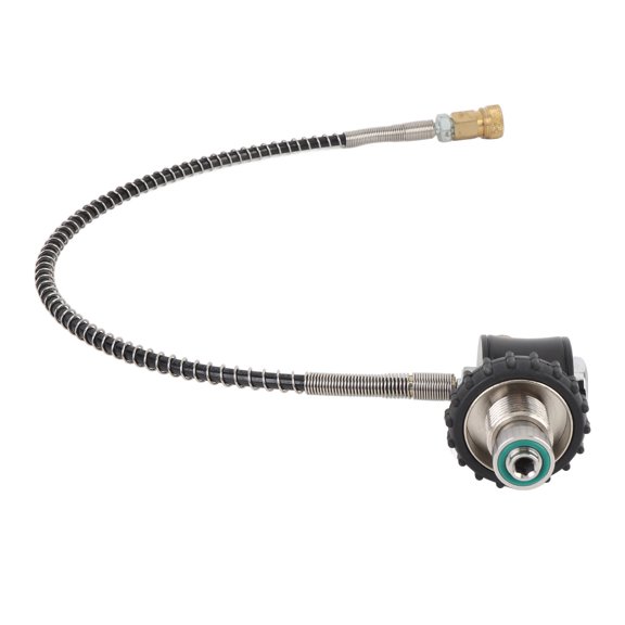 DIDEEP Diving Gas Cylinder Adapter Stainless Steel DIN Filling Large to Small Gas Cylinder Refill Connector for Scuba Equipment