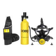 DIDEEP Scuba Tank Face Mask, Mini Scuba Tank for Snorkeling Recreational Diving, Reusable Lung Tank with Anti-Leak Design, Lightweight Portable Diving Cylinder Kit