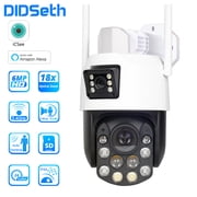 DIDSeth 6mp 20x Optical Zoom Dual Lens CCTV Camera Outdoor Wifi PTZ Network Surveillance ICSee