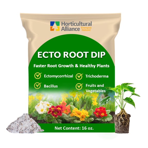 DIEHARD Ecto Root Dip Root Stimulant Plant Rooting Powder Root Stimulator for Plants Starter Root Booster Landscape Forestry Christmas Trees Root Enhancer for Plants, 16 oz.