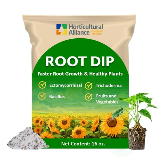 DIEHARD Root Dip Root Stimulant Plant Rooting Powder Root Stimulator for Plants Starter Root Booster Ornamentals Vegetables Citrus Orchards Flowering Trees Endo Ecto Mycorrhizae Inoculant, 16 oz.