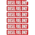 thumbnail image 1 of DIESEL FUEL ONLY Automotive Decals | Gas Can Stickers | Truck Labels | Red Vinyl Markers (6-pack), 1 of 3