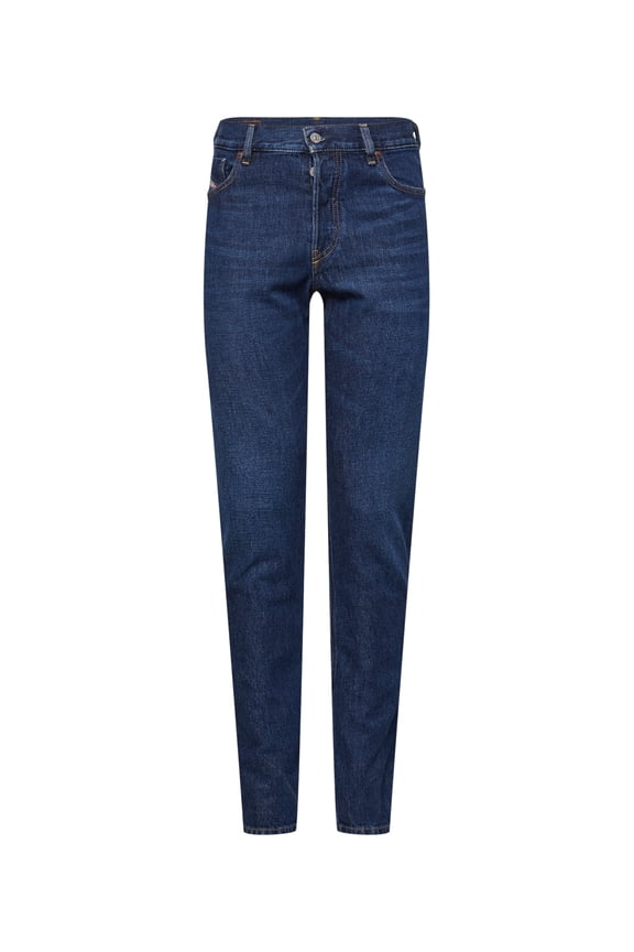 MEN'S SLIM FIT MID WAIST STRAIGHT LEGS JEANS - SIZE: 32W X 30L - BLUE