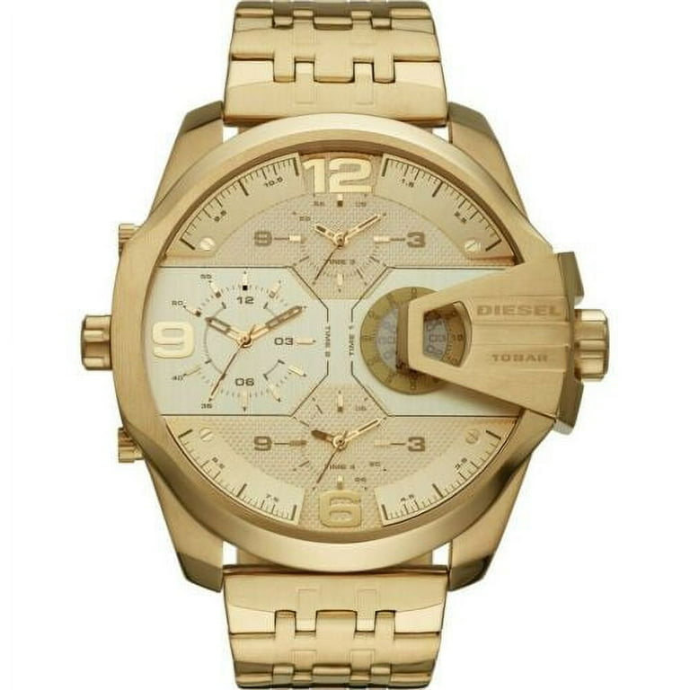 Free Shipping! DIESEL UBER CHIEF MEN'S GOLD TONE STAINLESS Free Shipping! DIESEL UBER CHIEF MEN'S GOLD TONE STAINLESS