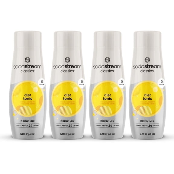 SodaStream Classics Diet Tonic Drink Mix, 14.9fl oz, 4pk