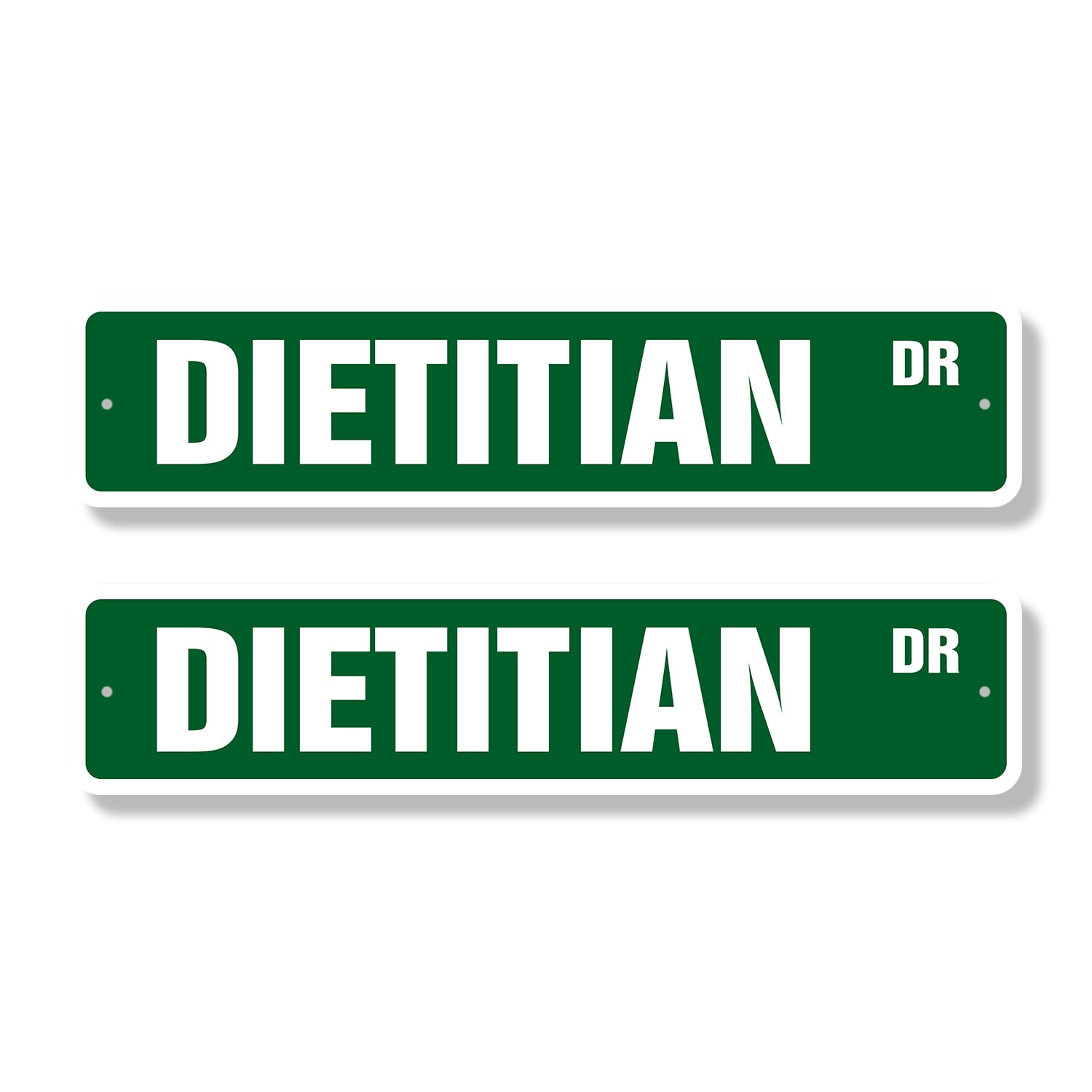 DIETITIAN Classic Street Sign (2 Pack) nutritionists diet health school ...