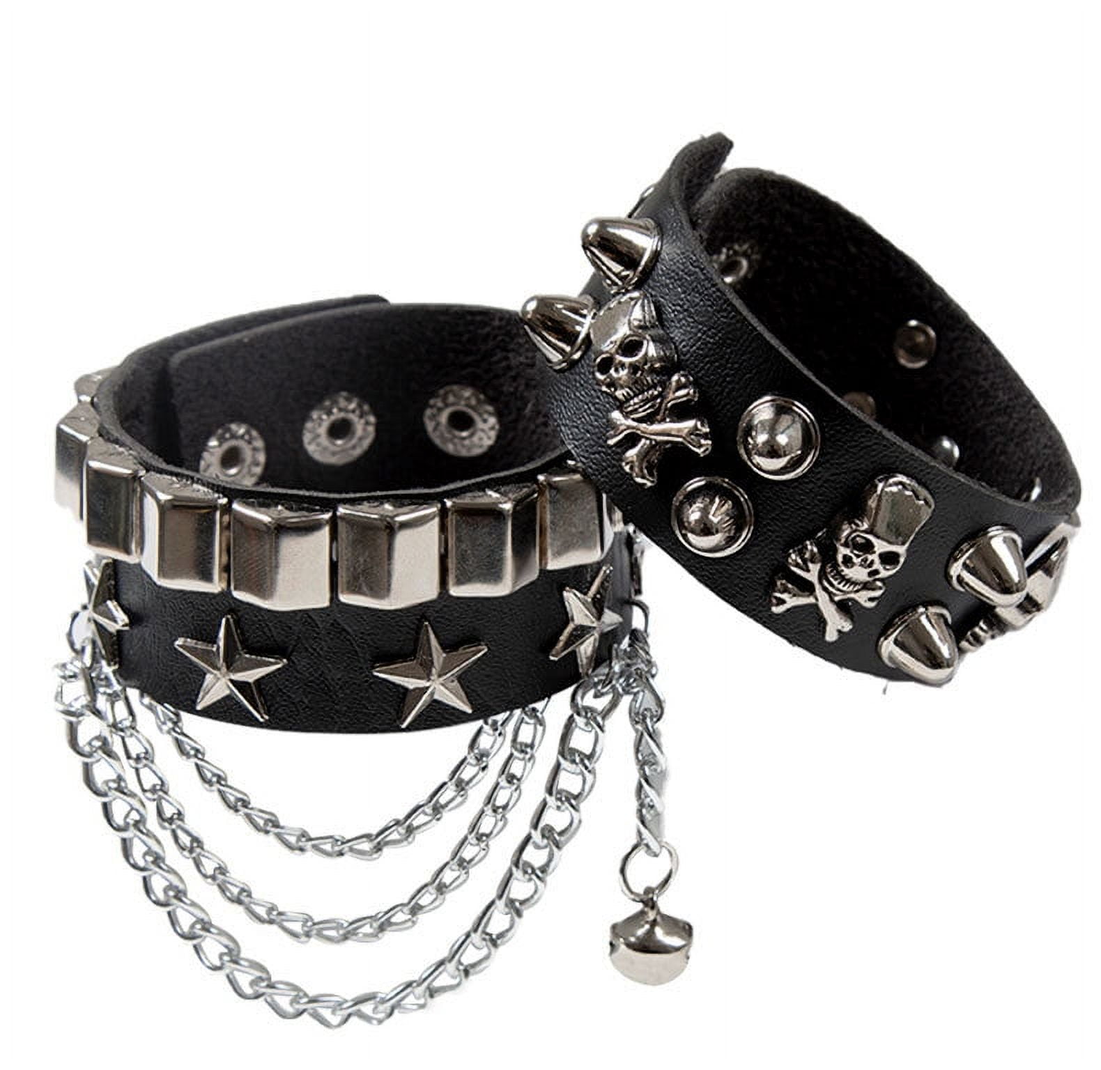 アクセサリー 00s NECROMANCE rare bracelet hide yasu DIEZI Black PU Leather Cuff Wristband Bracelet Goth Gothic