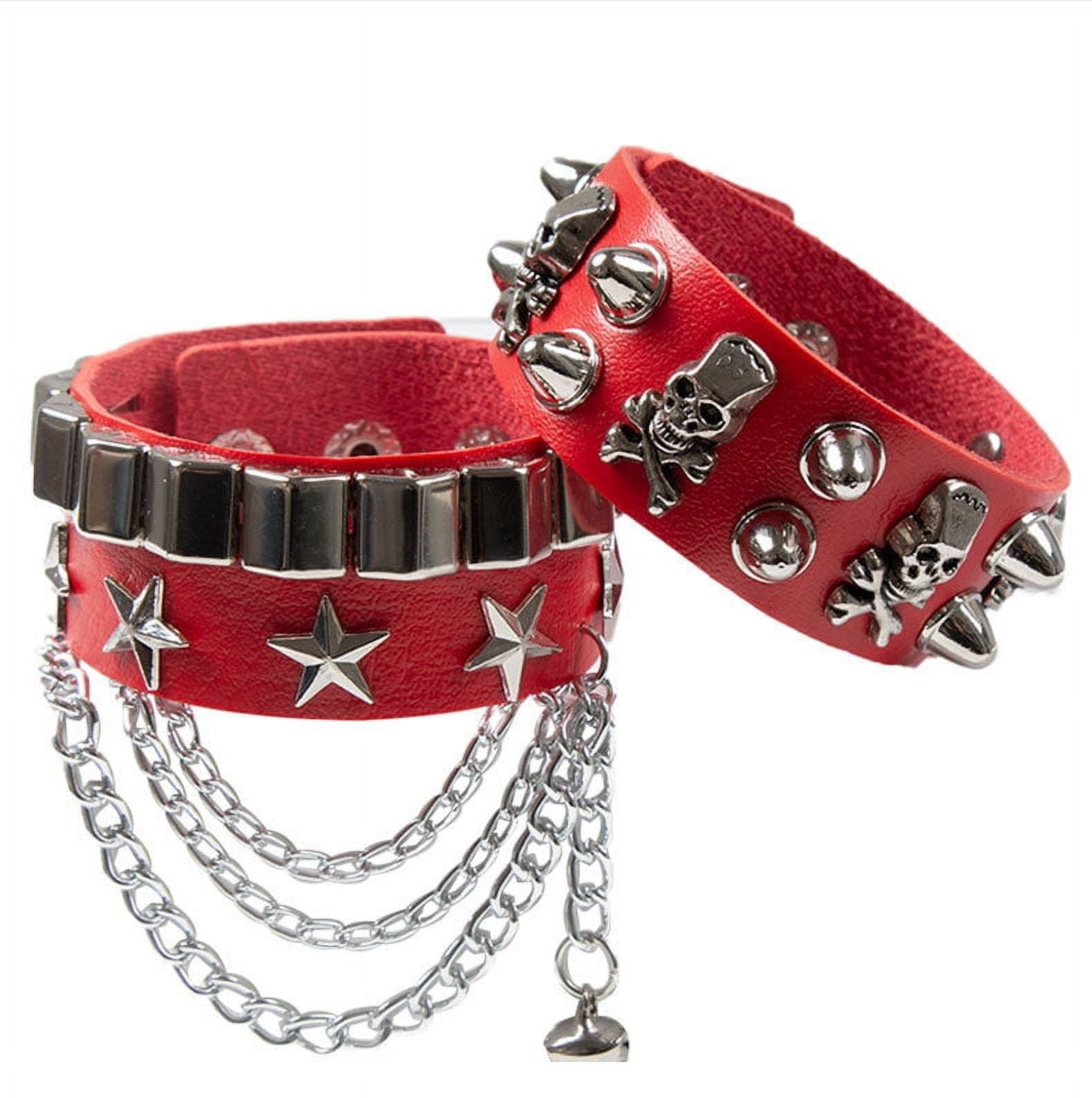 DIEZI-Black-PU-Leather-Cuff-