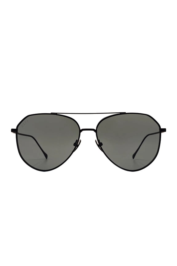 Dash Oversized Sunglasses for Women UV400 Protection Matte Black + Solid Grey Polarized