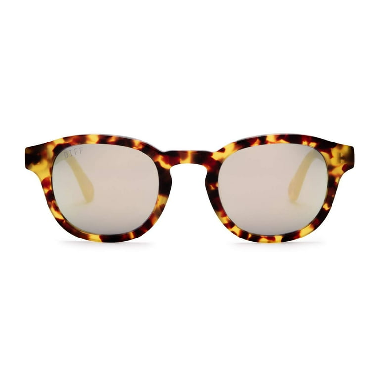 DIFF Eyewear Arlo Amber Tortoise + Gold Mirror Lens  display picture 1