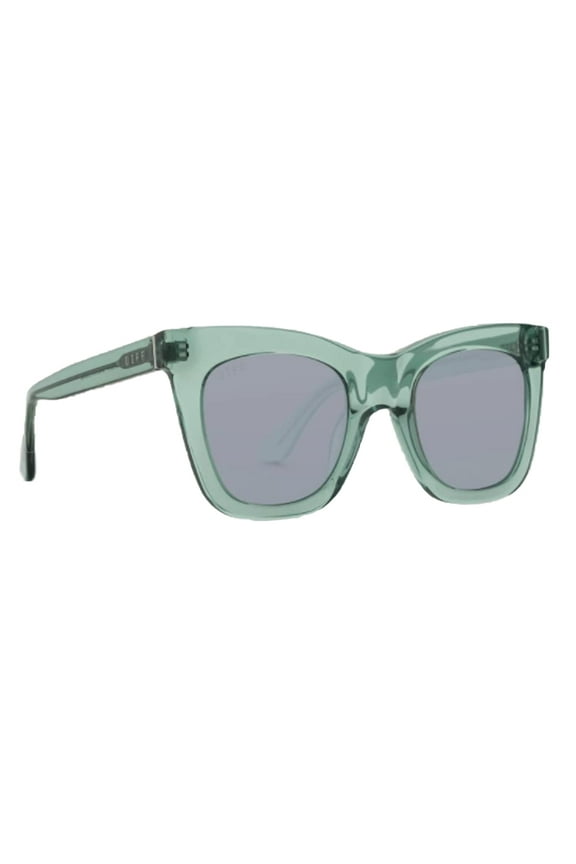 Eyewear Kaia Julep Crystal + Grey Mirror Polarized Lens Sunglasses