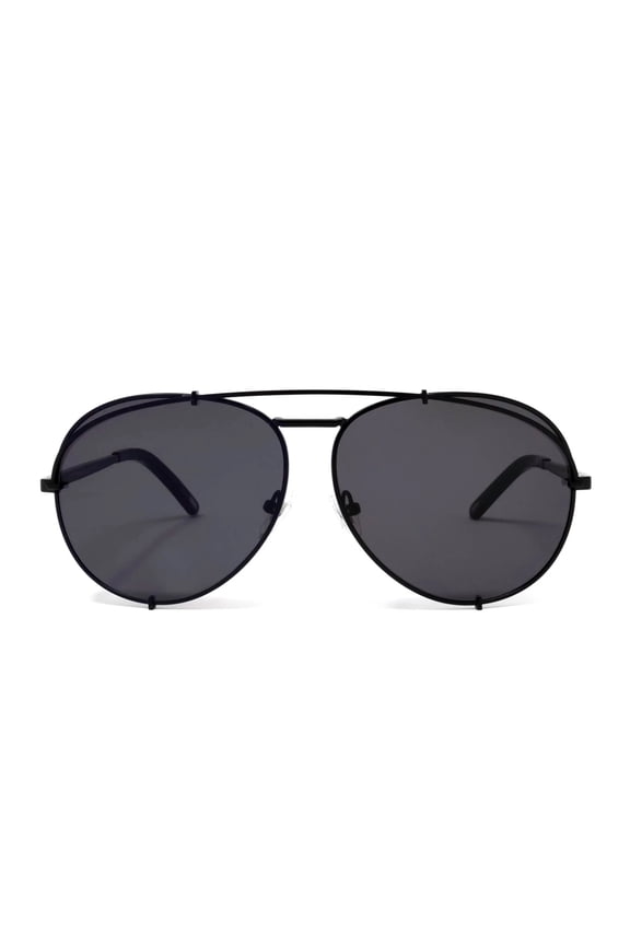 Koko Oversized Sunglasses for Women UV400 Protection Matte Black + Grey