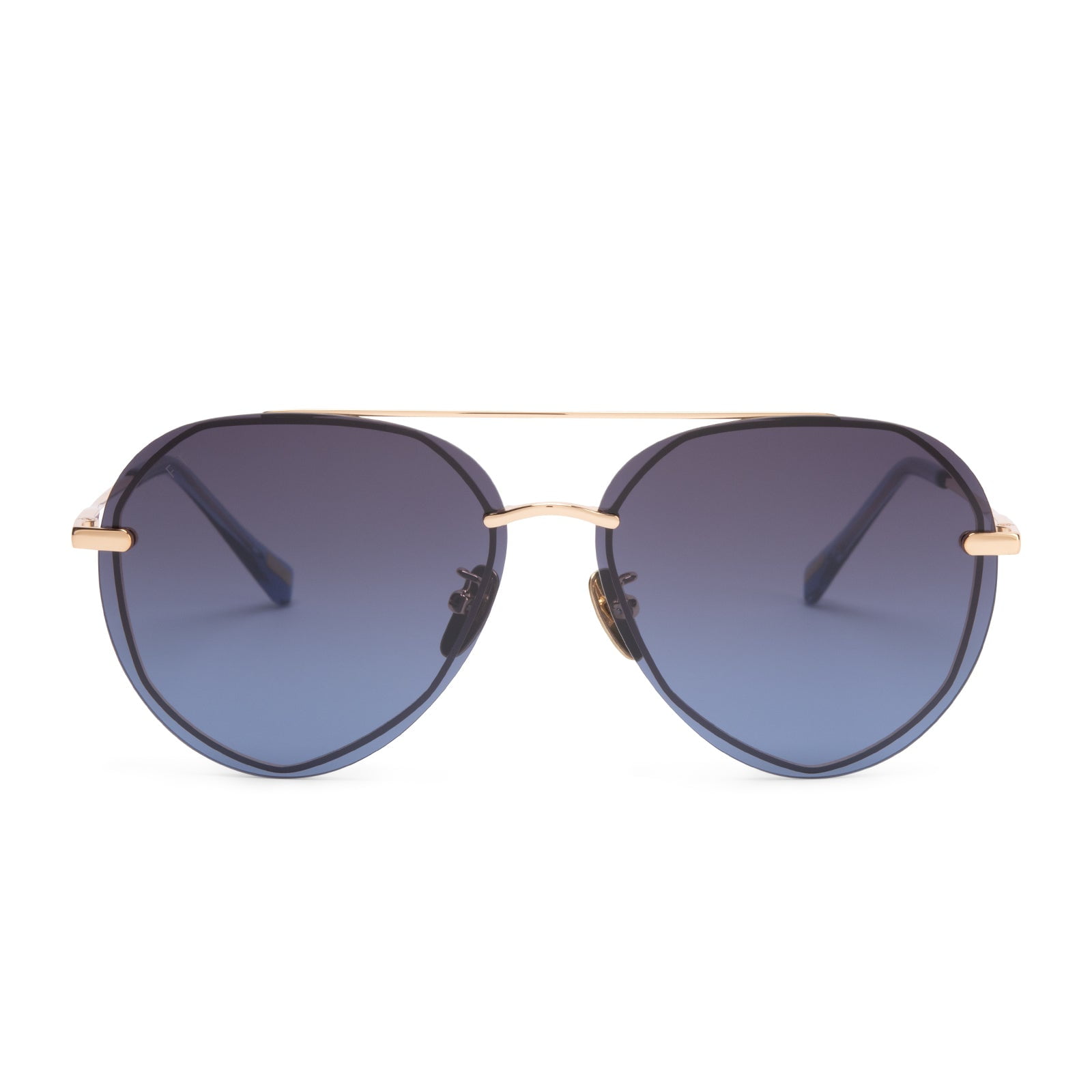 Elegant Square Semi Rimless Fancy Metal & Plastic Luxury Aviator Sungl –  Dweebzilla.com